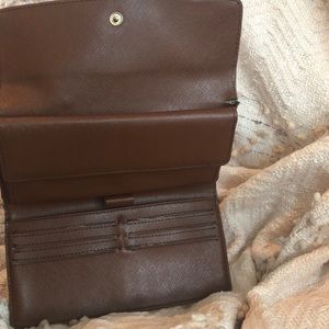 Bags - Medium Brown Wallet. Logo Print. Bags - Medium Brown Wallet. Logo Print.